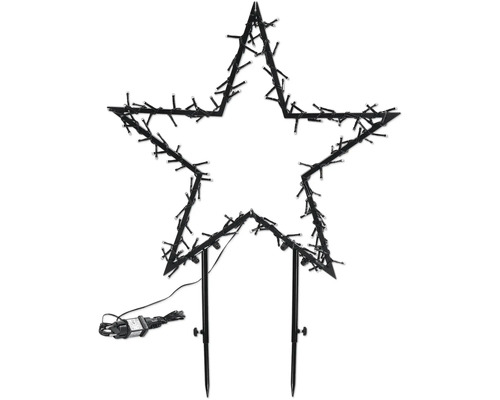 Dekorative Sternenleuchte mit Erdspieß für den Außenbereich