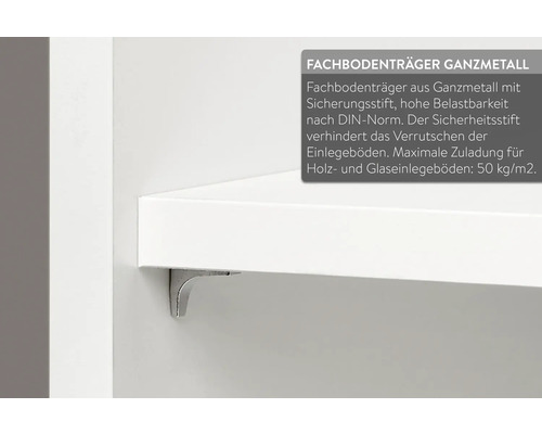 Metall Fachbodenträger zur Befestigung eines Regals