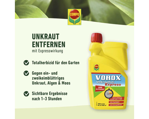 Compo Vorox Express Unkrautvernichter Flasche