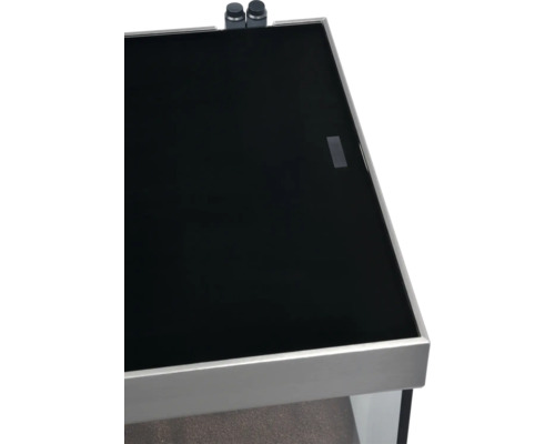 Aquariumabdeckung aus Glas mit Bedienelementen