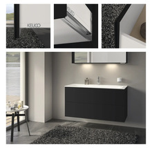 Waschtischunterschrank KEUCO X-Line BxHxT 120 x 60,5 cm x 49 cm Frontfarbe vulkanit matt 33183970000