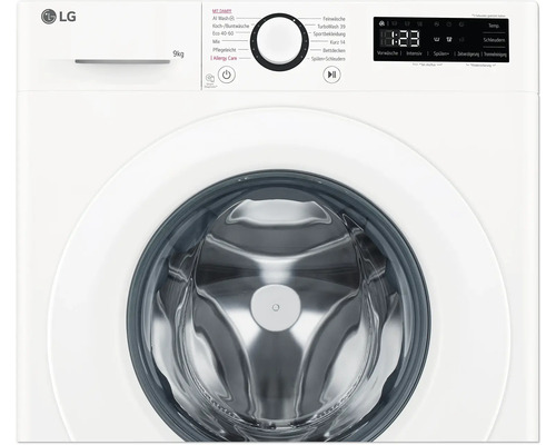 1400 HORNBACH Waschmaschine LG U/min 9 F4WR3193 kg | Fassungsvermögen