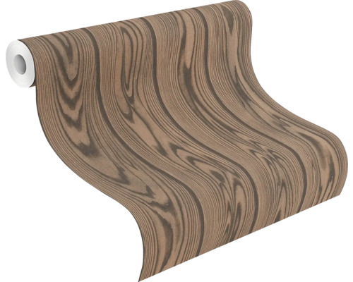 Tapetenrolle mit Holzoptik