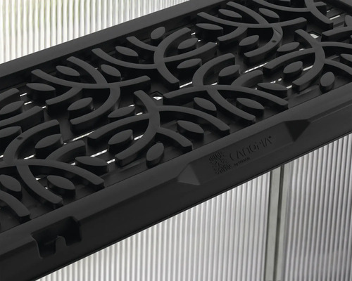 Ablagefach mit Ornamentmuster für Gewächshäuser