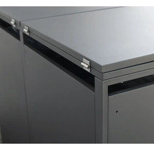 Mülltonnenbox WESTMANN Kubus 5 80 x 332 x 116 cm anthrazit