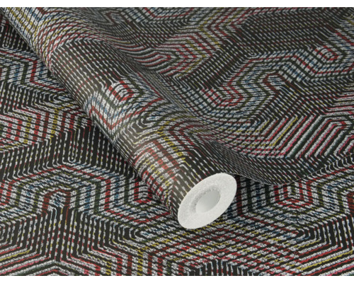 Tapetenrolle mit geometrischem Muster