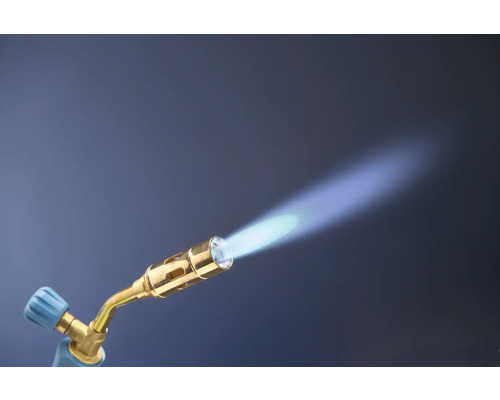 Lötlampe mit blauer Flamme