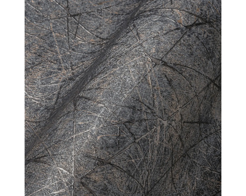 Nahaufnahme einer schwarzen Tapete mit abstraktem Muster