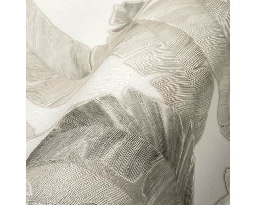 Nahaufnahme einer Tapete mit Blättermuster