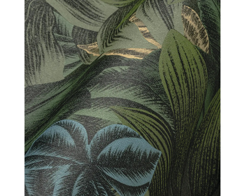 Nahaufnahme einer Tapete mit Pflanzenmotiven