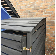 Mülltonnenbox promadino Vario III für 2 Tonnen 148 x 92 x 122 cm anthrazit-thumb-9