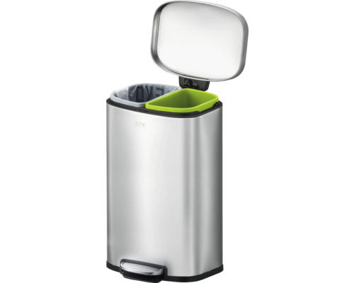 Abfalleimer aus Edelstahl mit Pedal und separatem Inneneimer