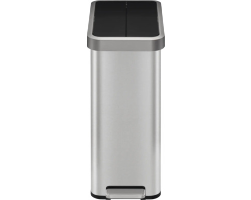 Treteimer mit zwei Fächern für Mülltrennung