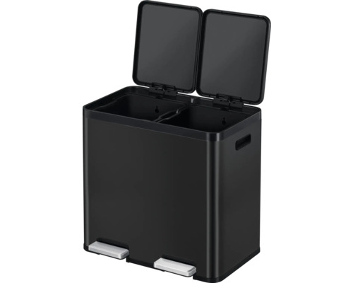 Abfalleimer mit zwei Fächern und Pedalöffnung
