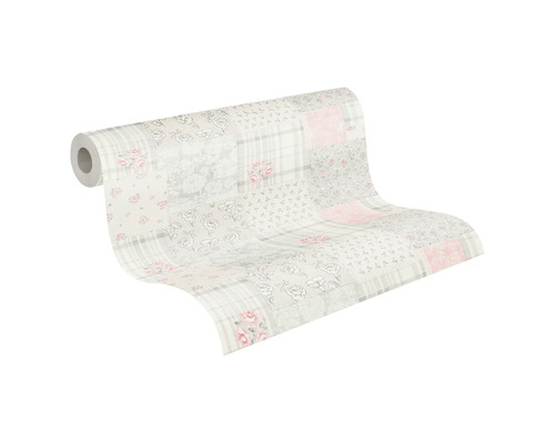 Tapetenrolle mit Patchworkmuster