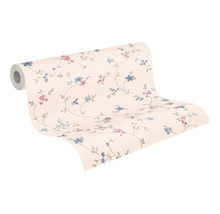 Tapetenrolle mit Blumenmuster