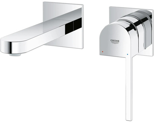 Wandarmatur für Waschtisch mit Grohe Logo