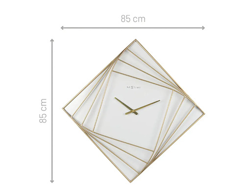 Dekorative Wanduhr mit Drehrahmen und 85 cm Durchmesser