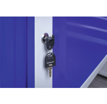 Werkbank Industrial A 1.0 1180 x 880 x 700 mm 2 Türen 2 Schubladen grau/blau-thumb-11