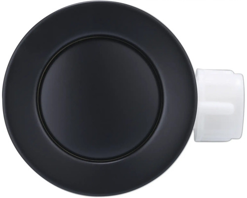 Ablaufventil mit Überlaufgarnitur in runder Bauform