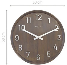 Runde Wanduhr mit einem Durchmesser von 50 Zentimetern