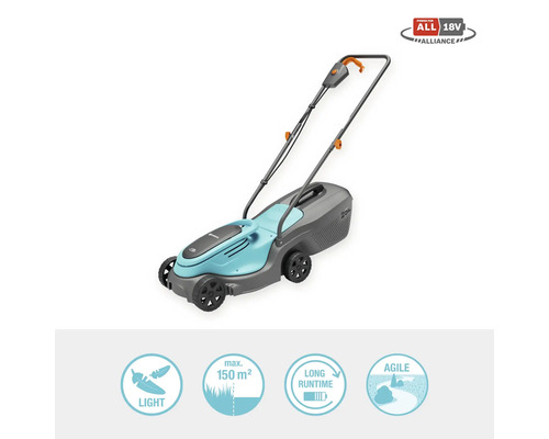 Akkurasenmäher für Gärten bis maximal 150 Quadratmeter