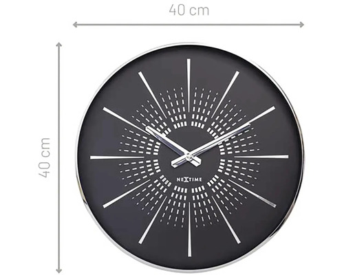 Runde Nextime Wanduhr, Durchmesser 40 Zentimeter
