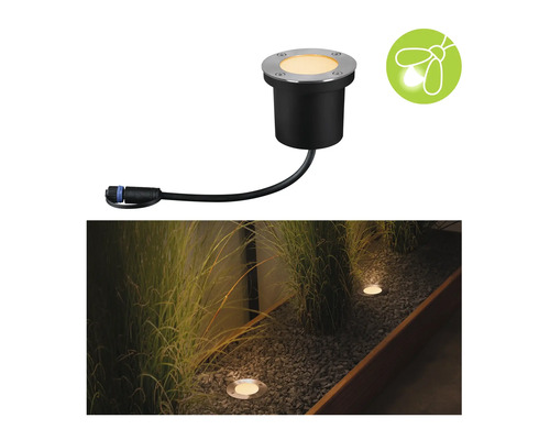 Bodeneinbaustrahler mit energiesparendem Leuchtmittel zur Gartenbeleuchtung