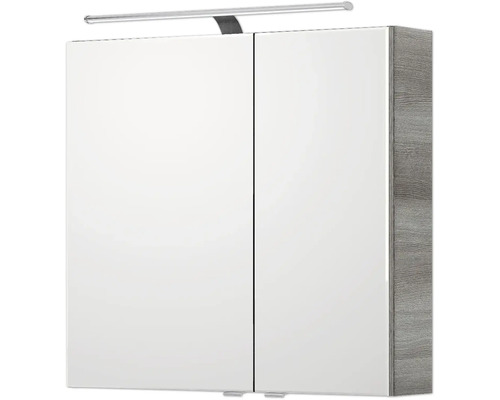 Spiegelschrank mit zwei Türen und Beleuchtung