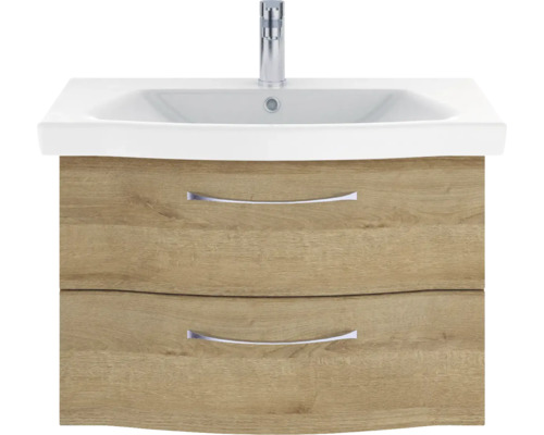 Waschtischunterschrank mit zwei Schubladen und einem Waschbecken