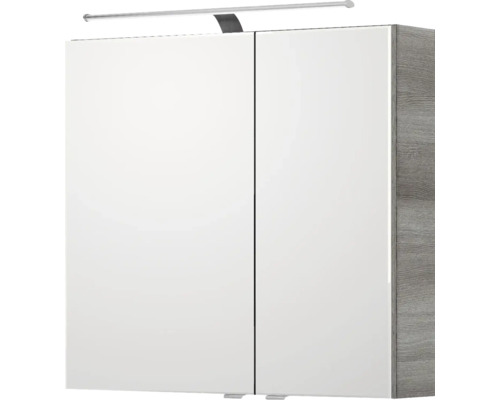 Spiegelschrank mit zwei Türen und Beleuchtung