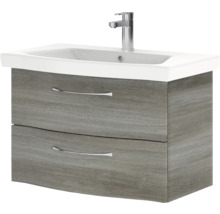 Waschtischunterschrank mit zwei Schubladen und Waschbecken
