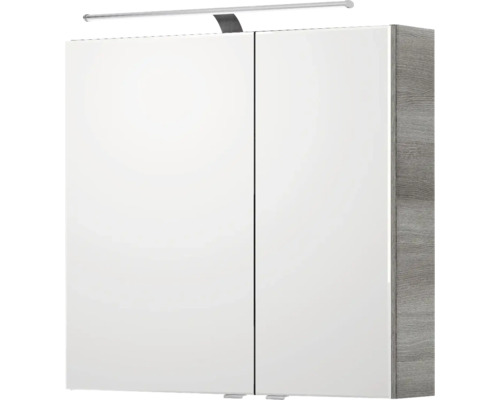 Spiegelschrank mit zwei Türen und Beleuchtung