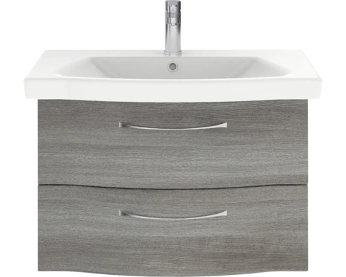 Waschtischunterschrank mit zwei Schubladen, Waschbecken und Armatur