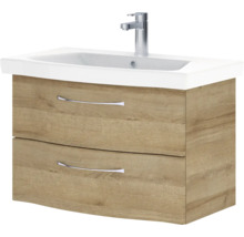 Waschtischunterschrank mit zwei Schubladen und Waschbecken