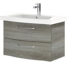 Waschtischunterschrank mit zwei Schubladen und Waschbecken