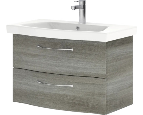 Waschtischunterschrank mit zwei Schubladen und Waschbecken