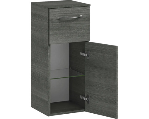 Badezimmer-Hängeschrank mit Schublade und Tür mit Glasregal