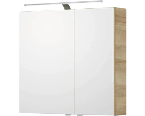 Spiegelschrank mit Beleuchtung und zwei Türen