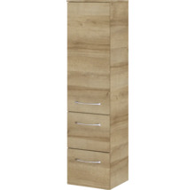 Hochschrank mit drei Schubladen und Holzdekor