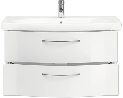 Waschtischunterschrank mit zwei Schubladen und Armatur
