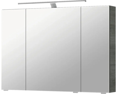 Spiegelschrank mit drei Türen und Beleuchtung