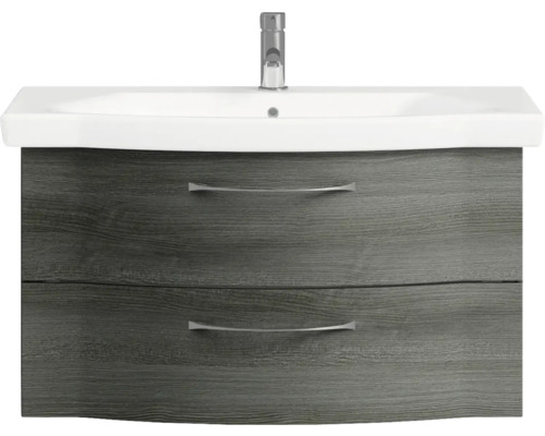 Waschtischunterschrank mit zwei Schubladen und Waschbecken