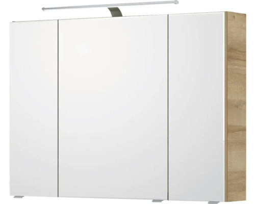 Spiegelschrank mit drei Türen und Beleuchtung