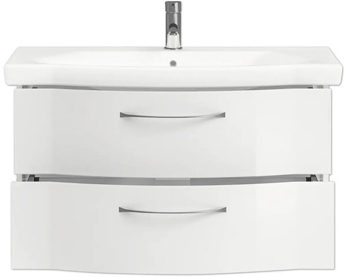 Waschtischunterschrank mit zwei Schubladen und Waschtisch