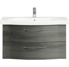 Waschtischunterschrank mit zwei Schubladen und Waschbecken