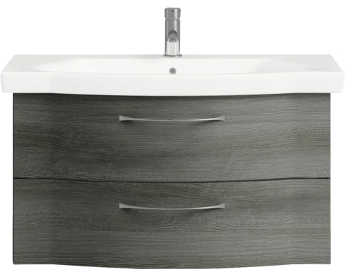 Waschtischunterschrank mit zwei Schubladen und Waschbecken