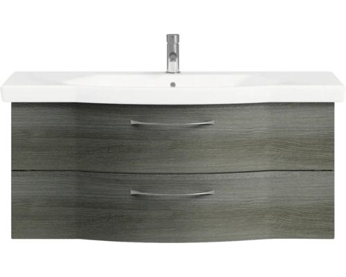 Waschtischunterschrank mit Waschbecken und zwei Schubladen