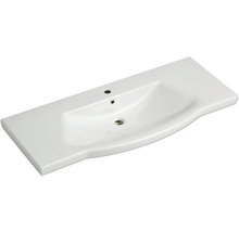 Badmöbel-Set Pelipal Sunline 114 BxHxT 122 x 200 x 51,5 cm Frontfarbe graphit struktur quer Badmöbelset 3-teilig mit Waschtisch Keramik weiß und Waschtischunterschrank Spiegelschrank mit LED-Beleuchtung