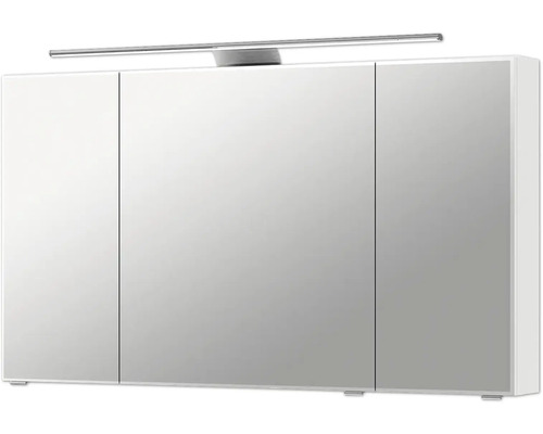 Spiegelschrank mit Beleuchtung und drei Türen für das Badezimmer